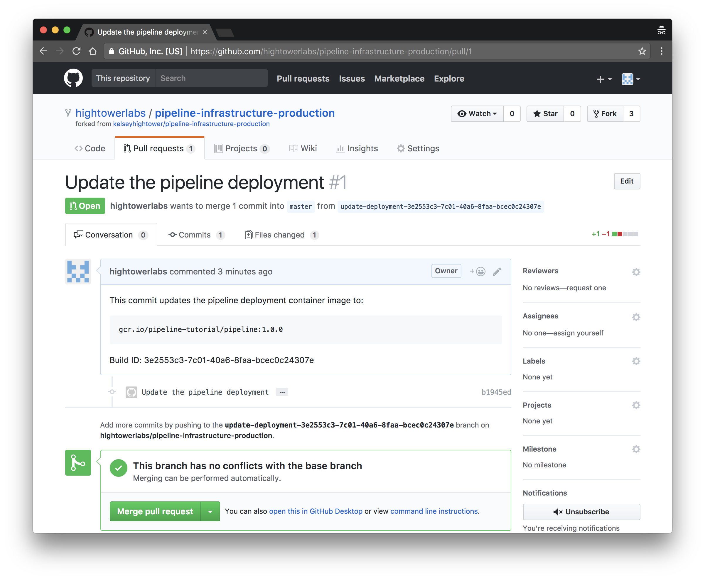 Image of GitHub UI